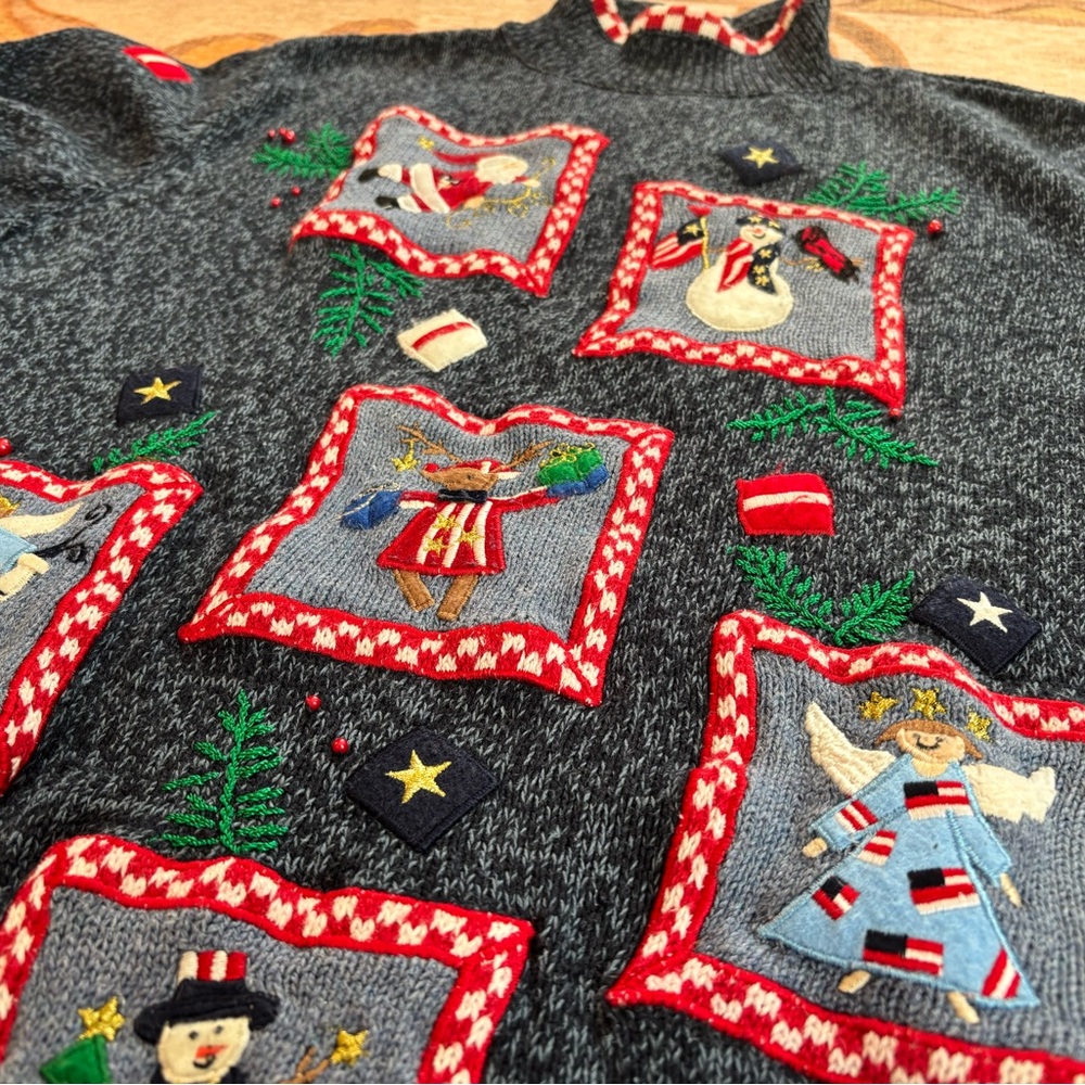 Designers Originals Festive Navy Christmas Sweater - Picture 4 of 9